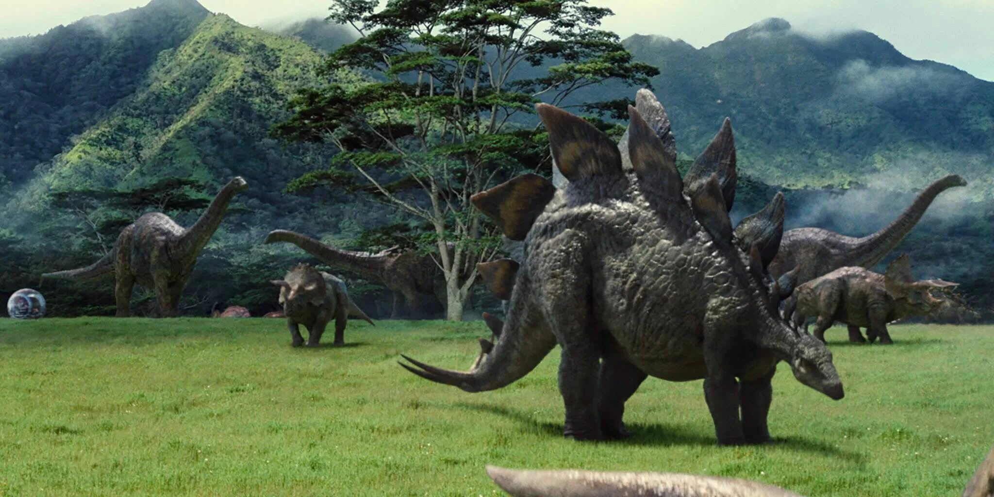 Мир динозавров фото Jurassic World Gyrosphere Valley (Google Photos) Jurassic world, Jurassic world 
