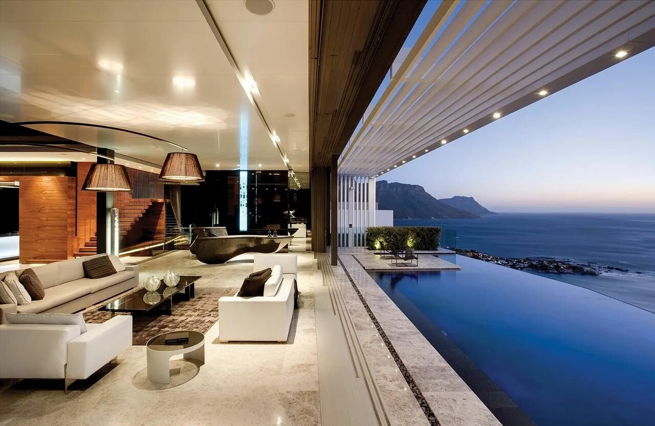 Мир дизайна домов Lions Head Luxurious villa at Clifton Beach, Cape Town Architecture design, Hous