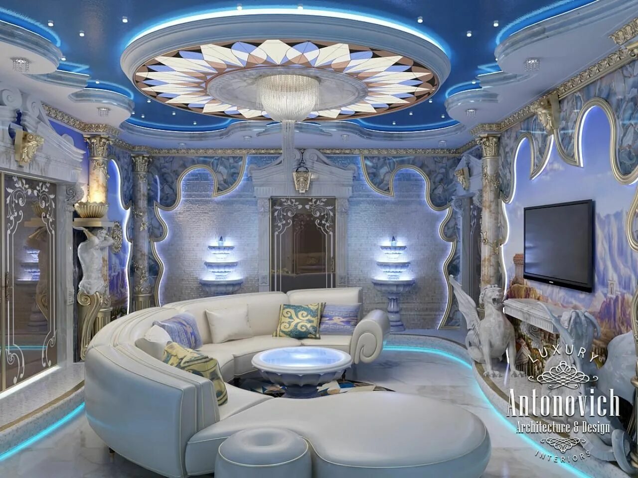 Мир дизайна фото Villa Interior Design in Dubai, Luxury Residential Villas, Photo 23 Дизайн интер