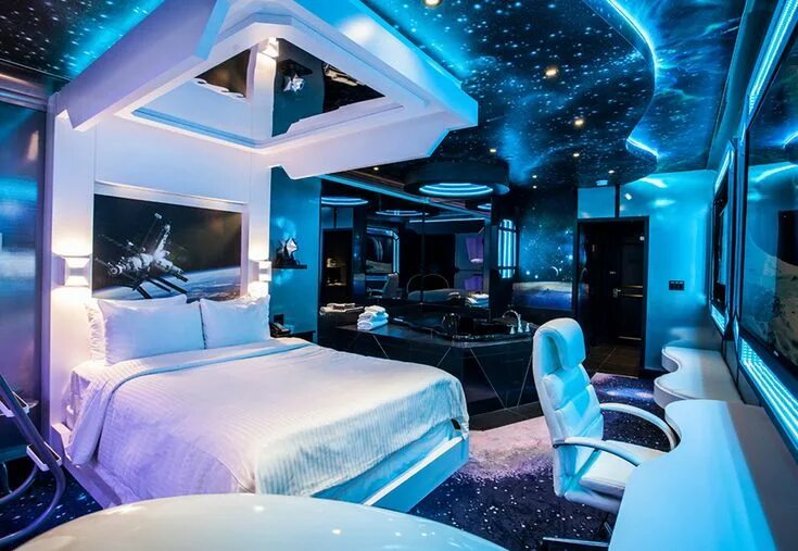 Мир дизайна фото The 14 Most Unique Hotels in the World Space themed bedroom, Space themed room, 