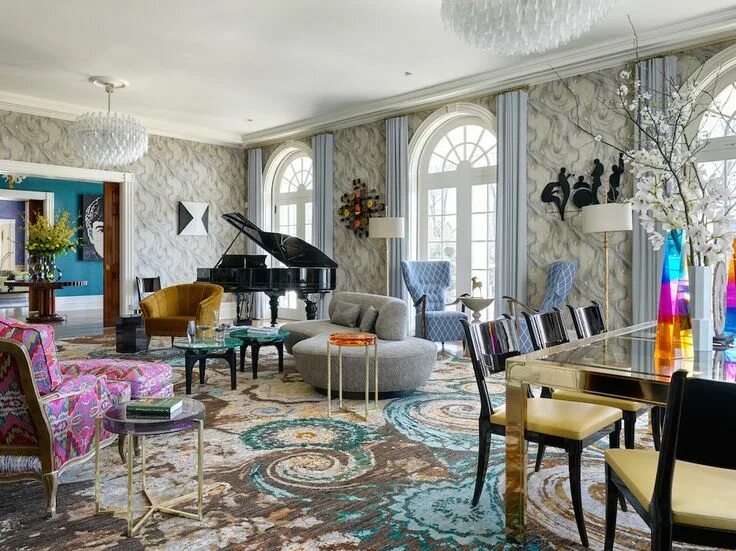 Мир дизайнера интерьера Color Meets Pattern In This Artistic Apartment in New York L'Essenziale Interior