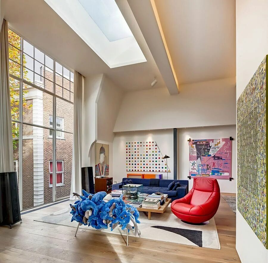 Мир дизайнера интерьера Classic Georgian House in London Gets a Cultured Modern Revamp Wohnzimmer design