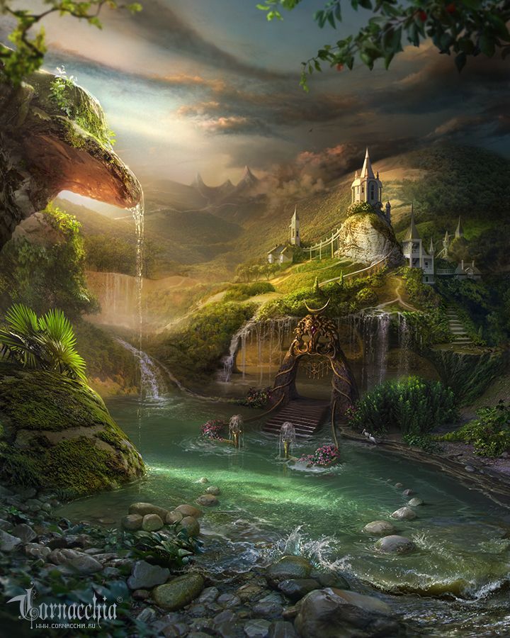 Мир фэнтези фото Pin by Cookie Three Hundred Thirty Th on 2019 + Characters Fantasy landscape, Fa