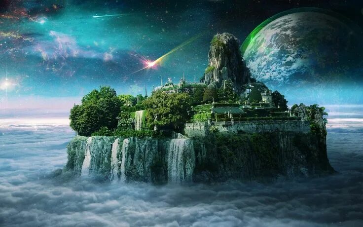 Мир фэнтези фото fantasy world - Hledat Googlem Fantasy landscape, Fantasy island, Island art
