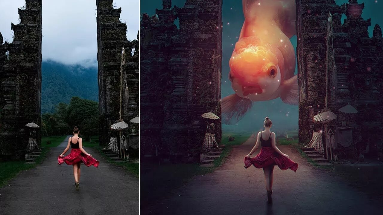 Мир фото фотошоп How to Turn a Photo into Fantasy Photo Effect Photoshop Tutorial - YouTube