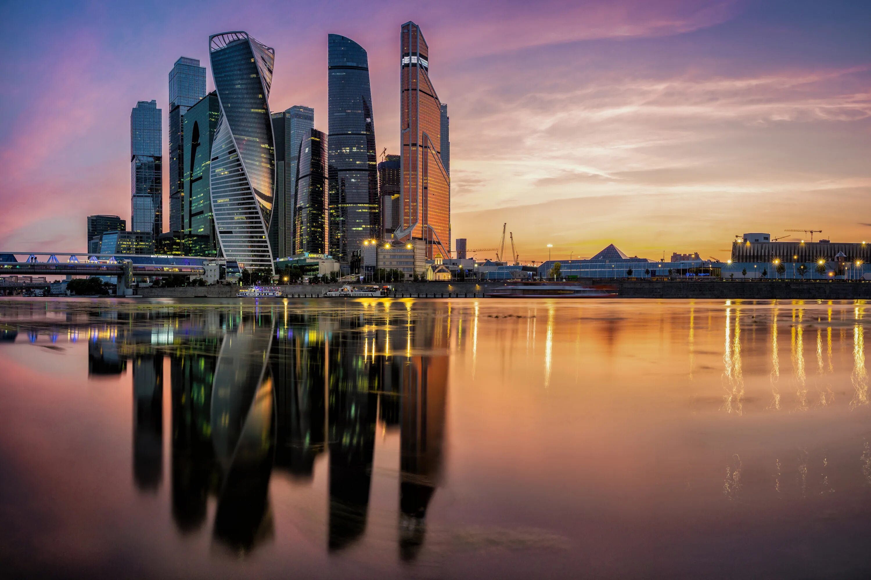 Мир фото москва Скачать обои закат, отражение, река, здания, Москва, Россия, небоскрёбы, Москва-