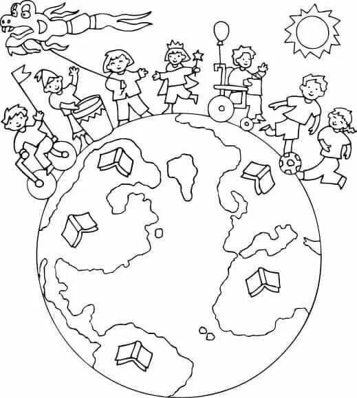 Мир фото распечатать Pin by Sorina Lucan on SC Children's day activities, Coloring pages, Spring colo