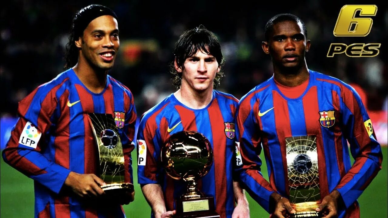Мир футбола фото Ronaldinho, Messi, Eto'o, Xavi, Puyol & More in Throwback PES 6 Exhibition Match