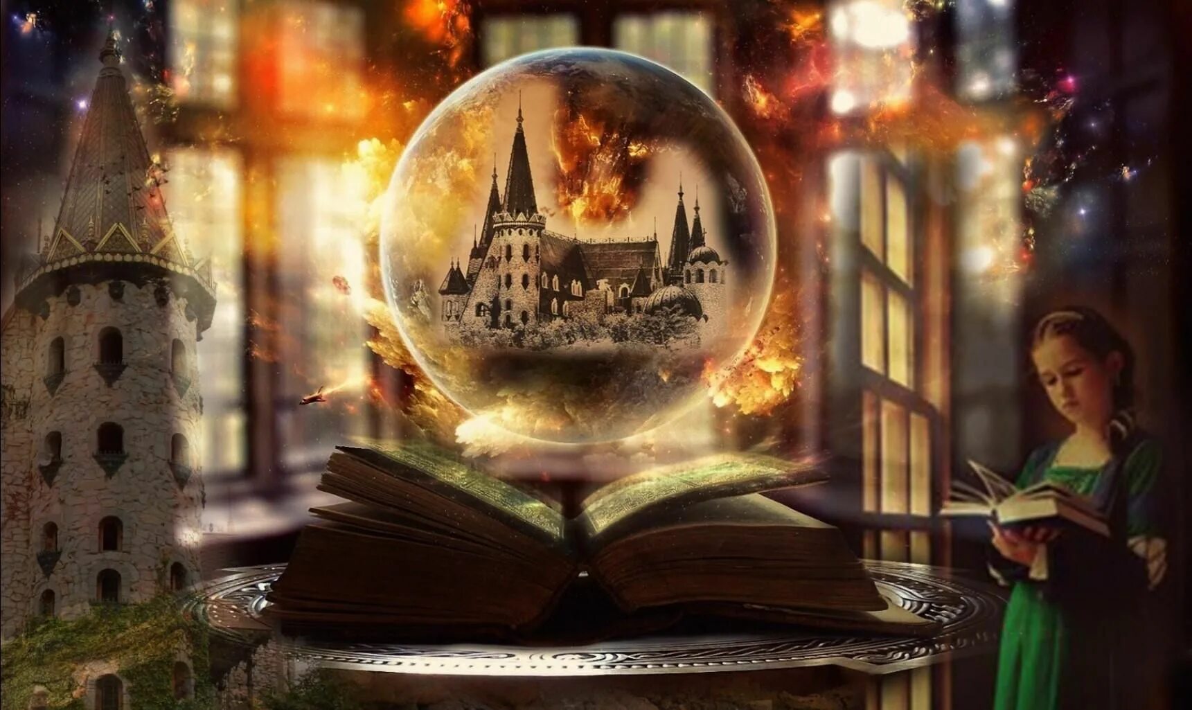 Мир магии фото Книжная выставка "Волшебные миры в книгах и фильмах" 2022, Новомосковск - дата и