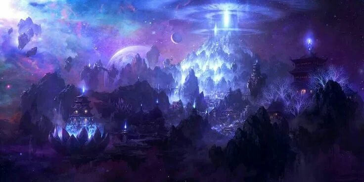Мир магии фото Pin by Colin Bronsink on sci-fi art Fantasy landscape, Game concept art, Environ