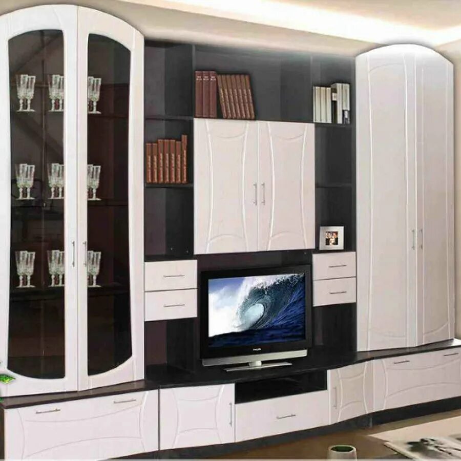 Мир мебели кузнецк каталог фото цены SerMobilier - Стенка для зала Леон (МДФ)