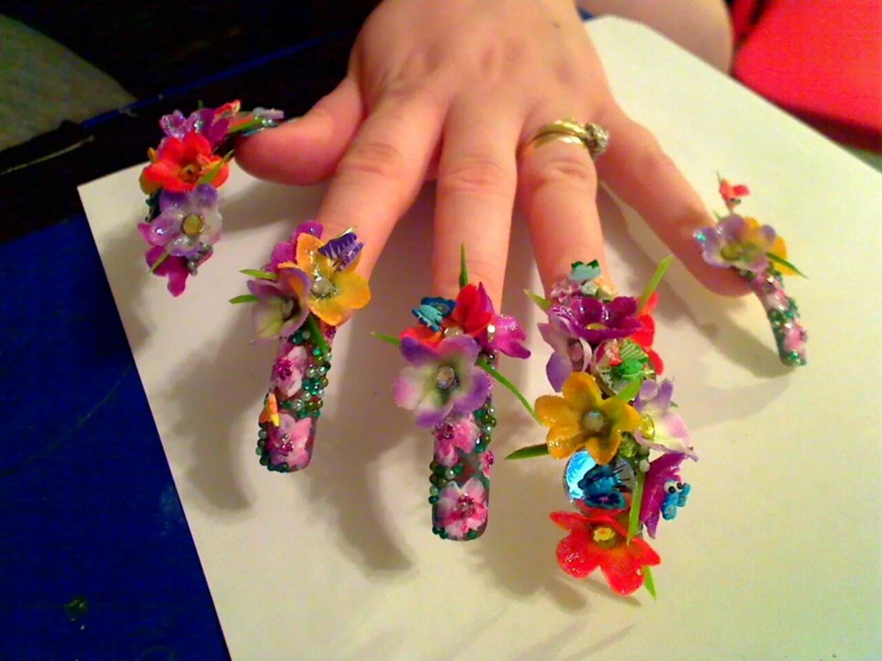 Мир ногтей фото prtty ▲ thngs Crazy nail designs, Crazy nail art, Flower nails