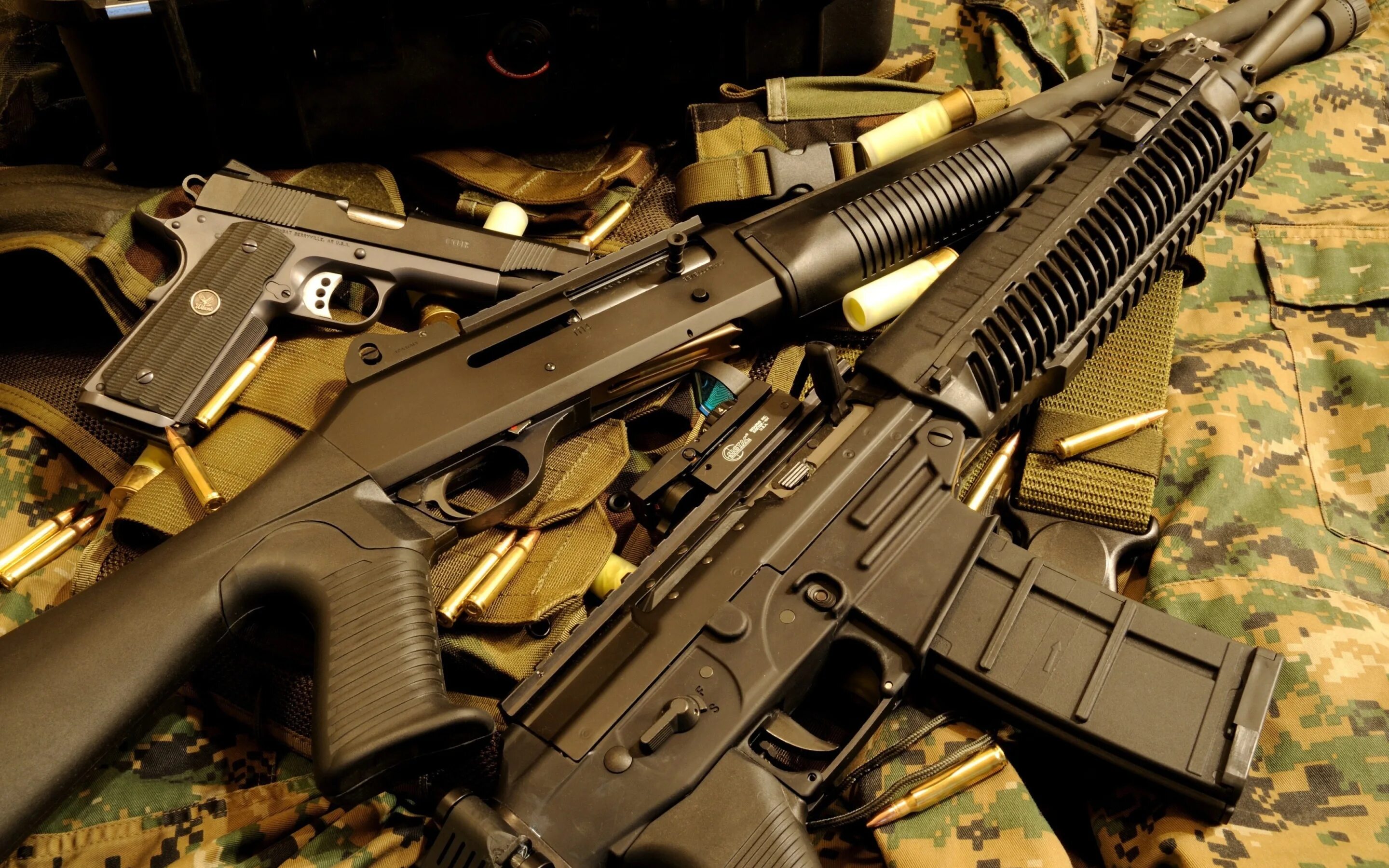 Мир оружия фото Скачать обои gun, pistol, weapon, shotgun, rifle, Benelli, uniform, ammunition, 