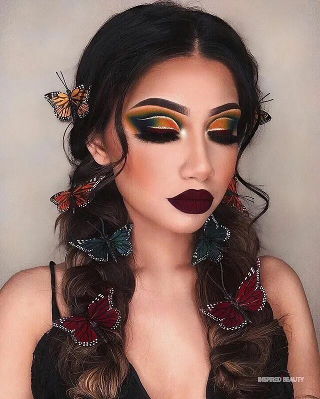 Мира макияж 70 Easy Halloween Makeup Ideas For Women To Try 2023 - Inspired Beauty Butterfly