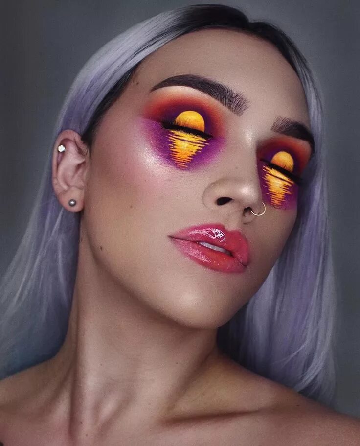 Мира макияж Makeup Artist Transforms Her Eyelids Into Two Gorgeous Shimmering Sunset - Desig