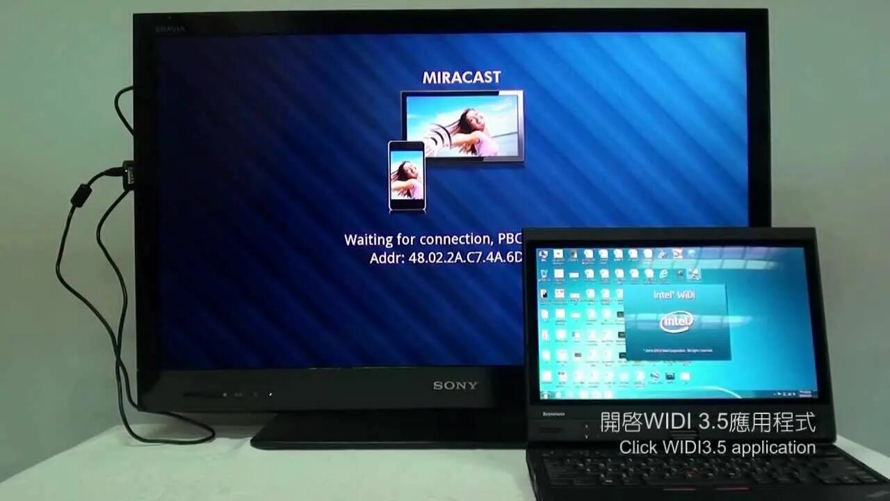 Миракаст как подключить пк к телевизору Miracast PC 操 作 使 用 Miracast Operation Setting for PC - YouTube