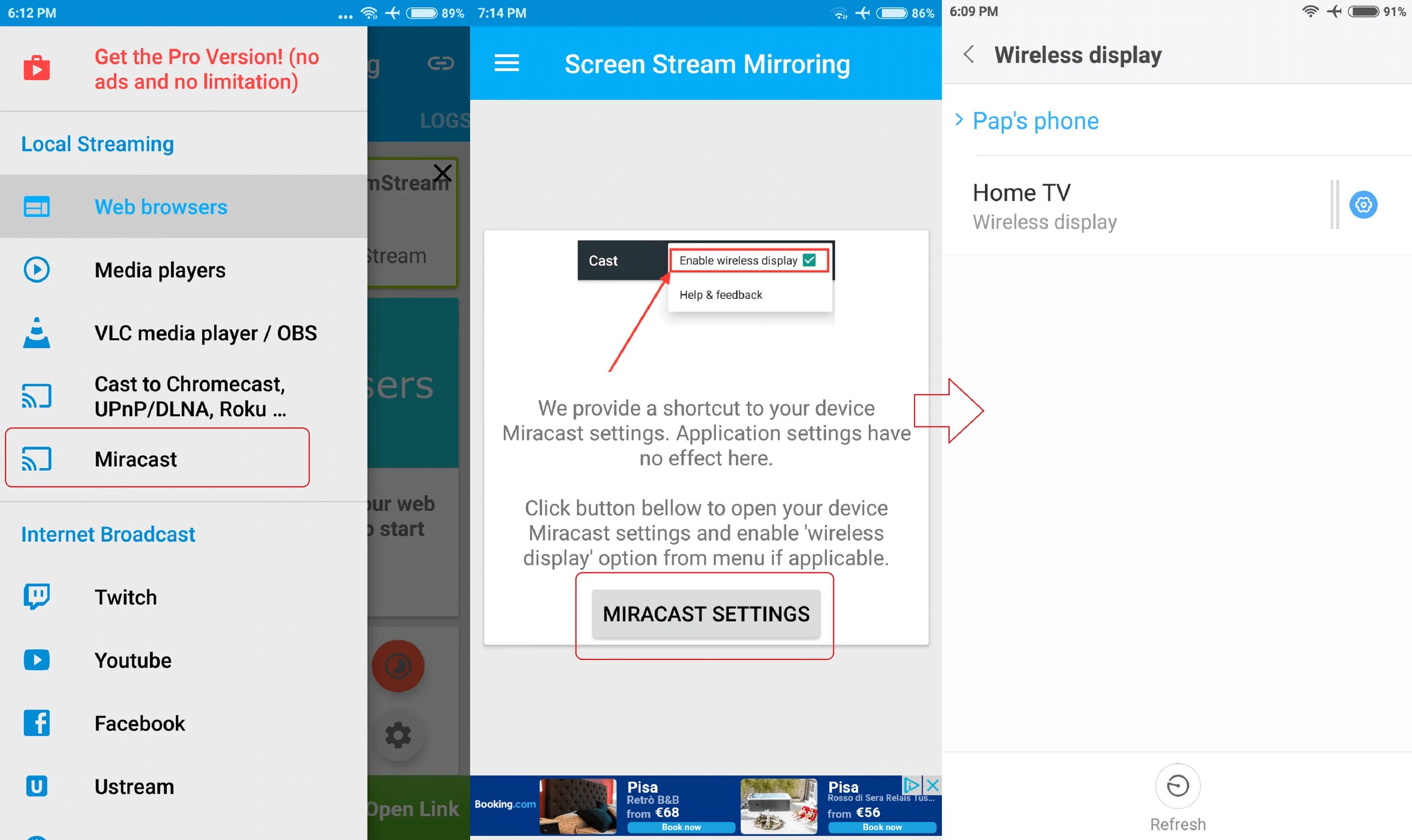Миракаст как подключить телефон How To Mirror Android Screen On Your TV Ubergizmo