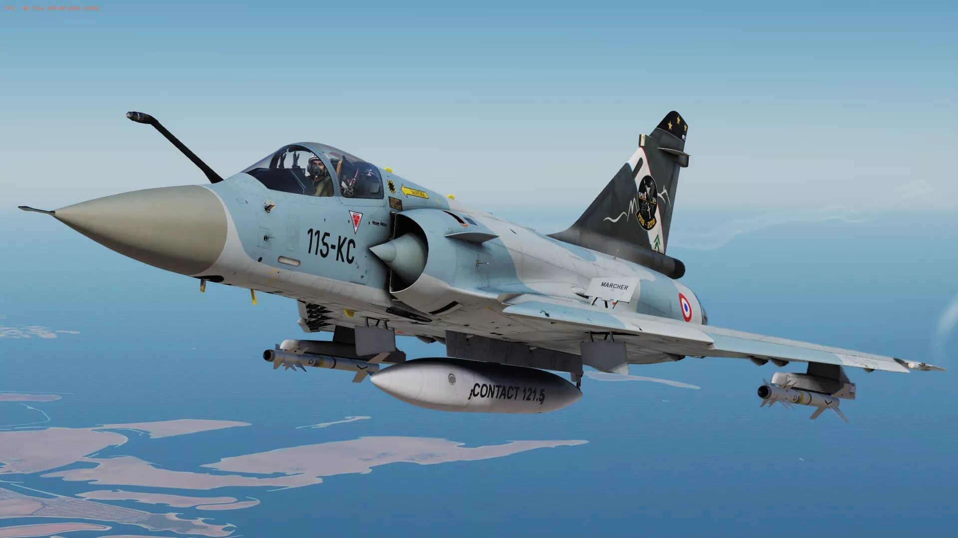Мираж 2000 самолет характеристики фото Mirage 2000C SPA 124 "Jeanne d'Arc" 100th anniversary, EC 2/5 Ile de France