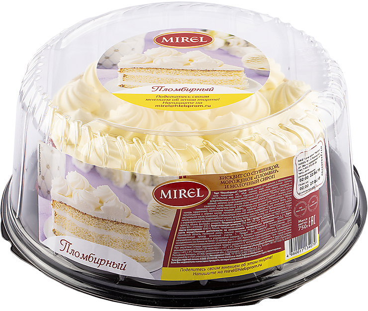 Мирель каталог фото и цены челябинск Торт "Mirel" "Пломбирный", 750 г - купить по приятной цене с доставкой на дом в 