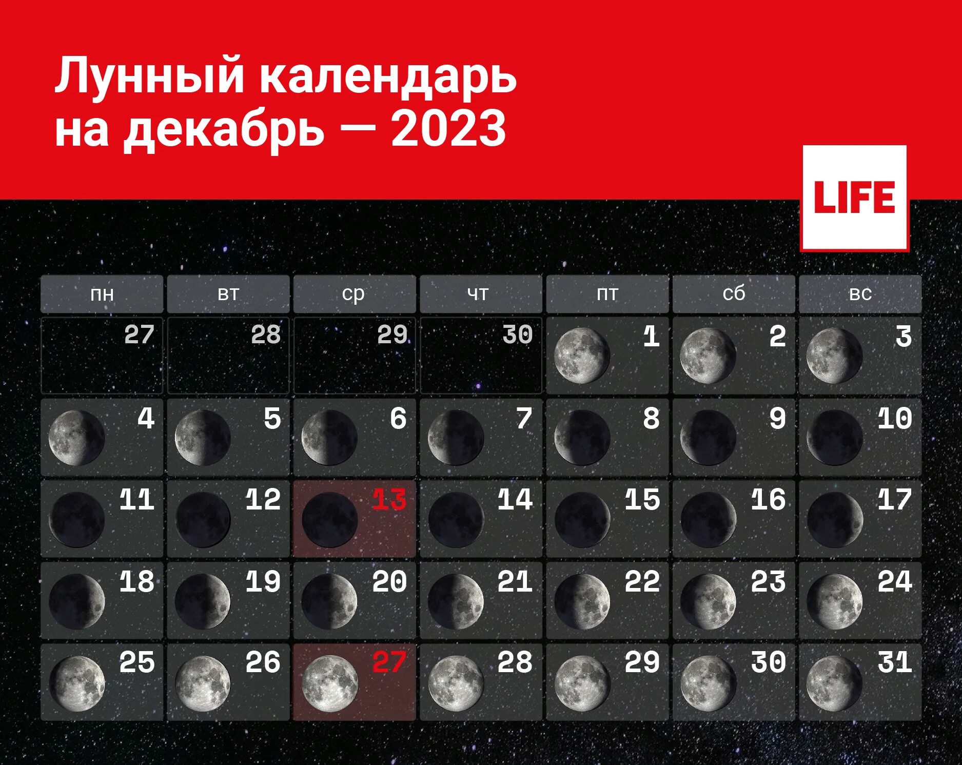Миркосмоса лунный календарь стрижек на октябрь 2024 Лунный календарь на декабрь 2023 года: благоприятные и неблагоприятные дни, кале