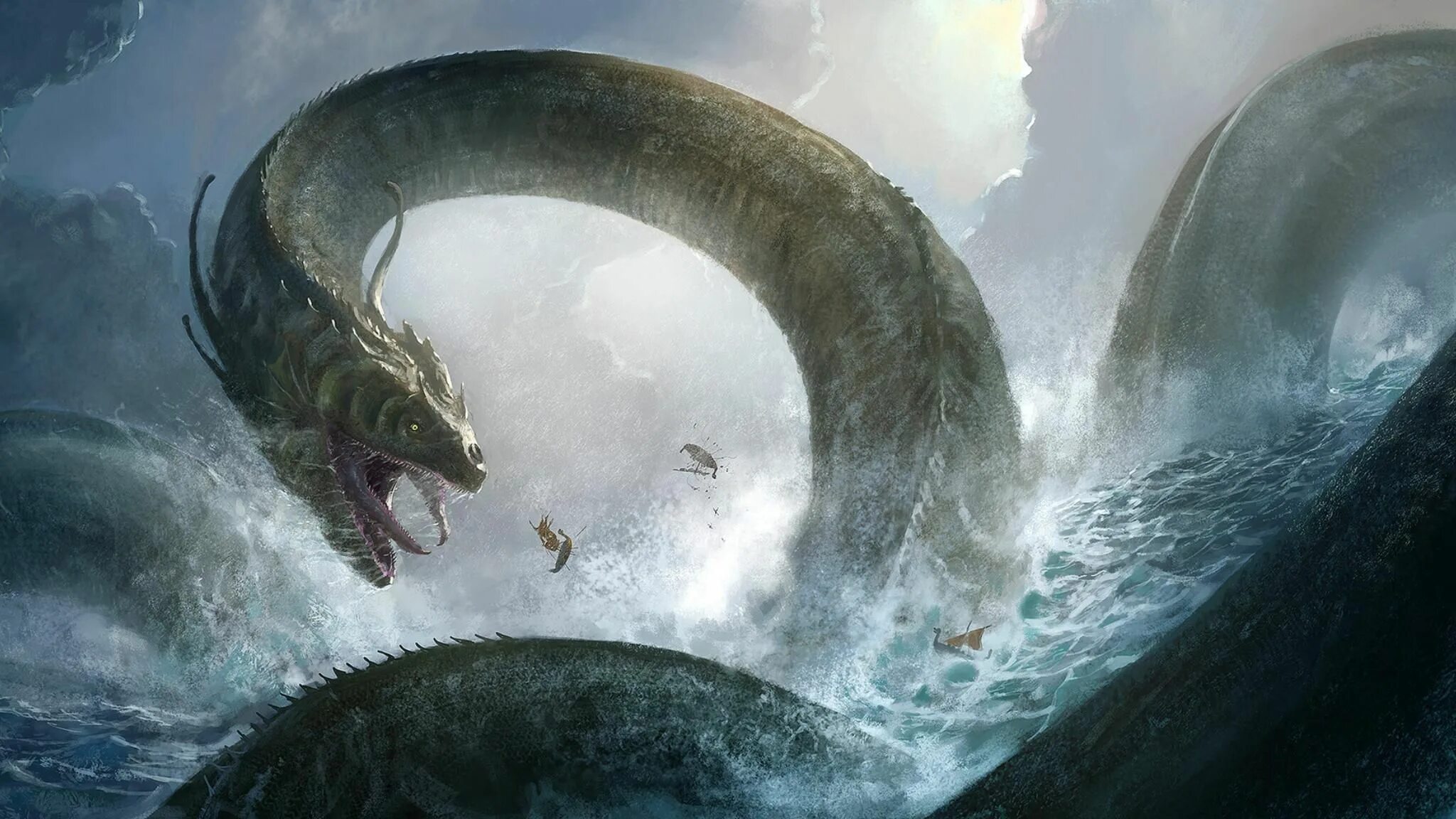 Мировой змей фото Wikingersturm World serpent, Mythical creatures art, Snake mythology