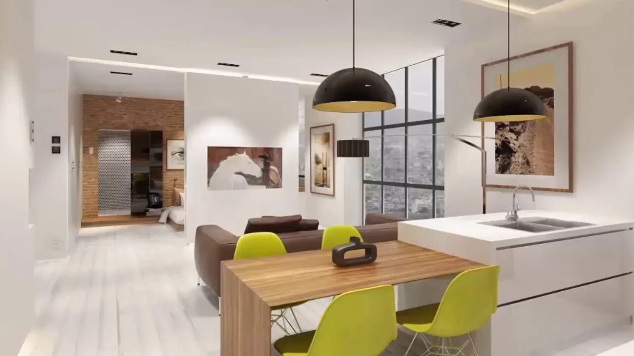 Мировые дизайн студии Kitchen and Living Room ➤ 20 Best Small Open Plan Kitchen Living Room Design Ide