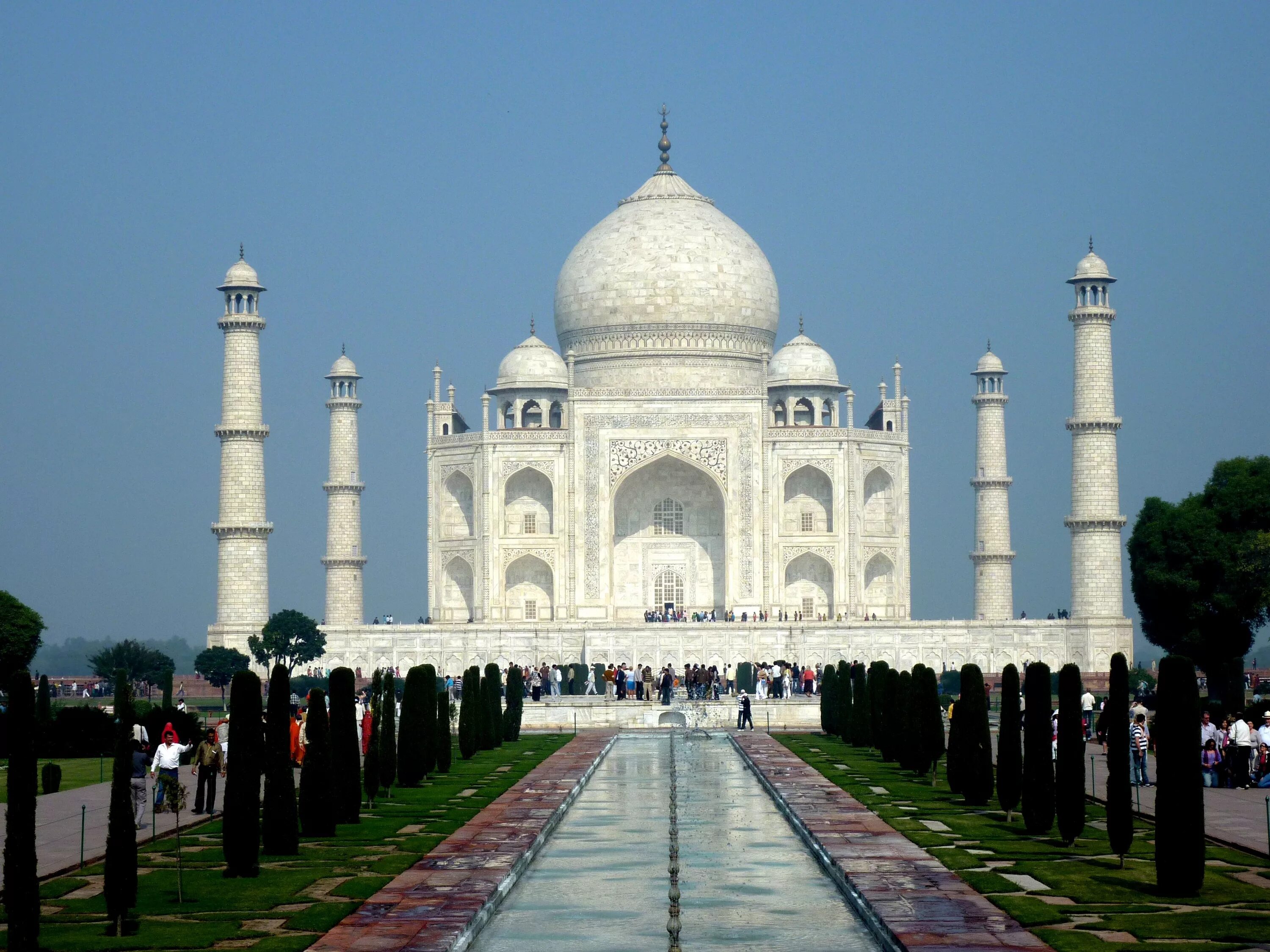 Мировые достопримечательности фото с названиями An awesome building in India Тадж-махал, Фотографии, Архитектура