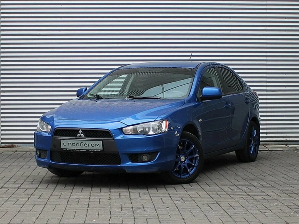 Митсубиси синий фото Купить б/у Mitsubishi Lancer X 1.8 CVT (143 л.с.) бензин вариатор в Санкт-Петерб
