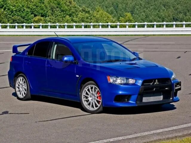 Митсубиси синий фото Mitsubishi Lancer X, 2007, CY2A, 4B11 в Новосибирске
