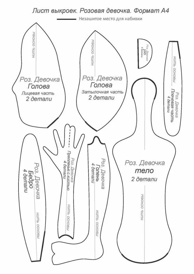 Мк кукла выкройки Грунтованный текстиль Doll patterns free, Sewing dolls, Doll patterns