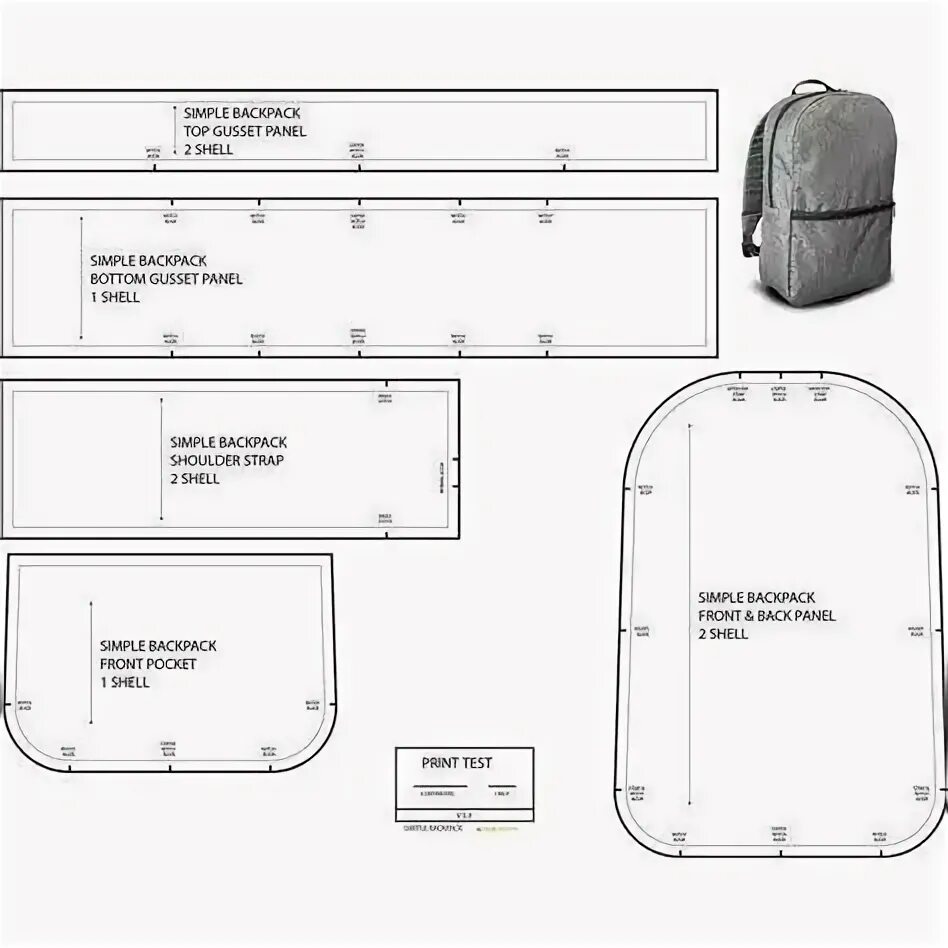 Мк с выкройками рюкзака сумки DIY Leather Backpack Pattern