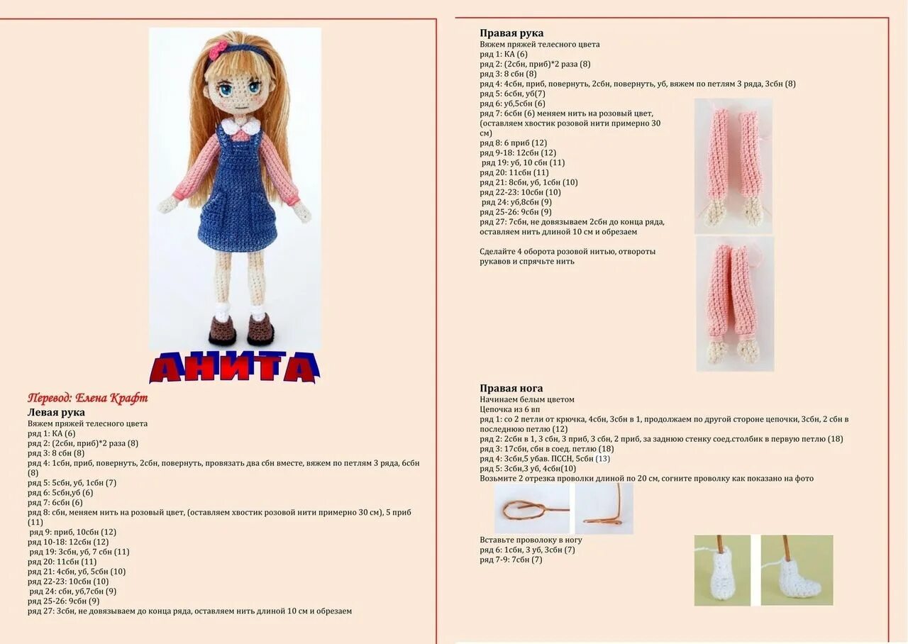Мк вязание кукол крючком схемы Схемы вязаных игрушек / "knitted toys" Связаные крючком куклы, Схемы вязания кук