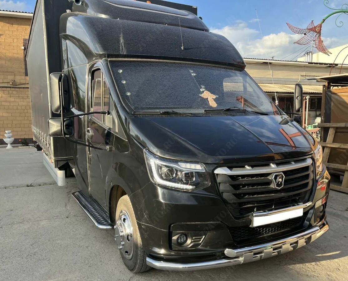 Мл 52 тюнинг газель Защита переднего бампера с перемычками с подгибами для автомобиля ГАЗ ГАЗель Nex