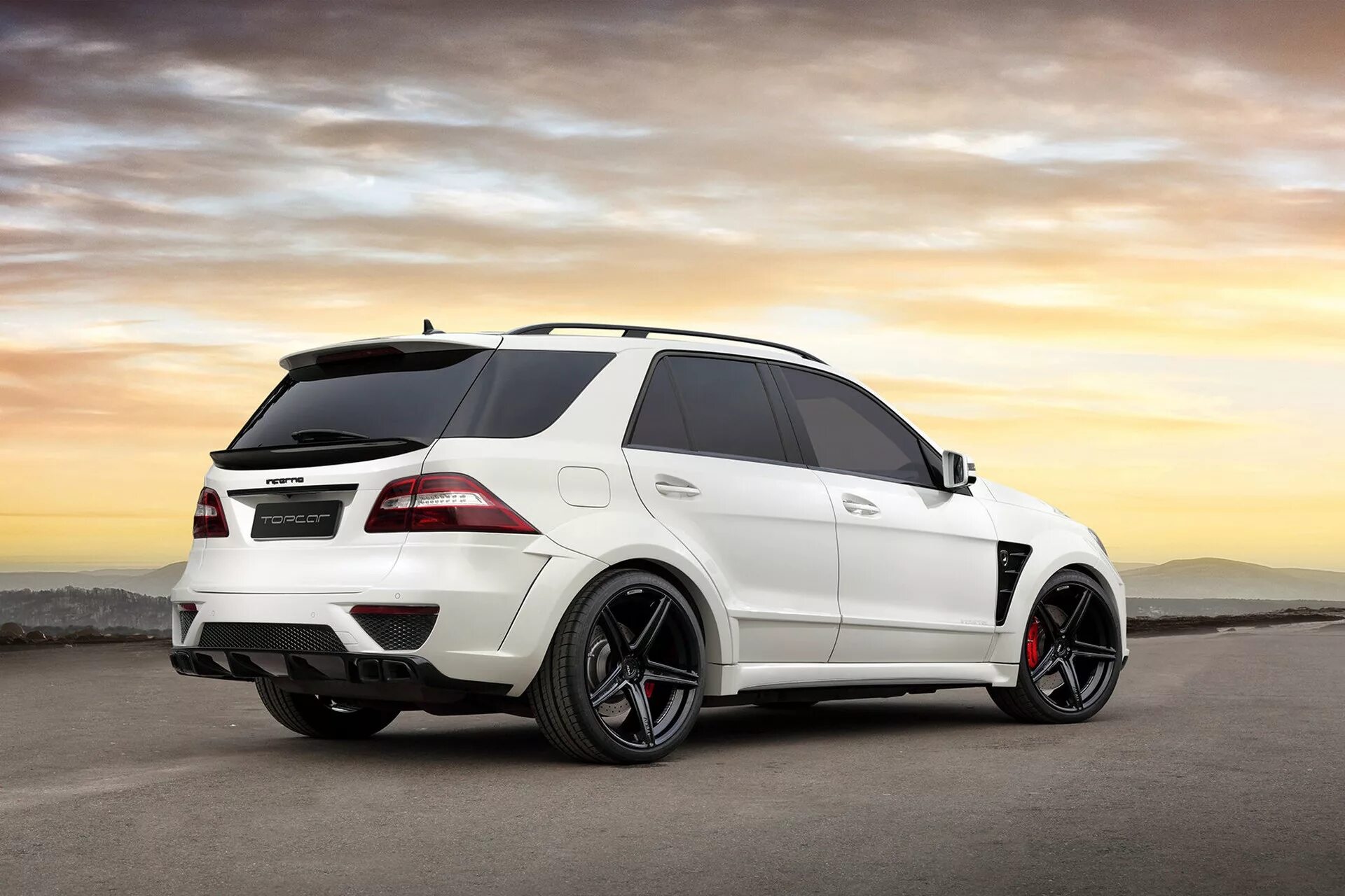 Мл тюнинг фото Mercedes- Benz ML(W166) 6.3 AMG INFERNO White / TopCar design