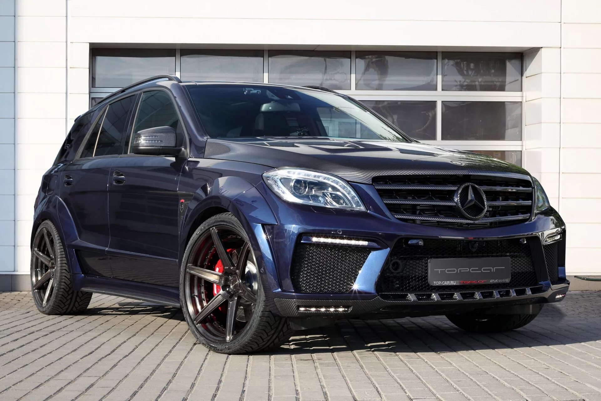 Мл тюнинг фото Mercedes Benz ML63 Inferno Dark Blue / TopCar design