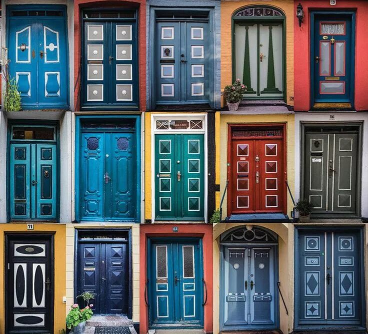 Много дверей фото From Door To Door: My Collection Of Colorful Doors In Ærøskøbing Door color, Aer