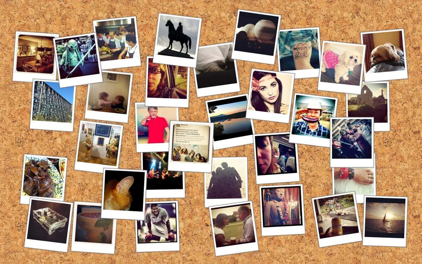 Много фото на одном листе Download Capturing the Moment in Polaroid Wallpapers.com