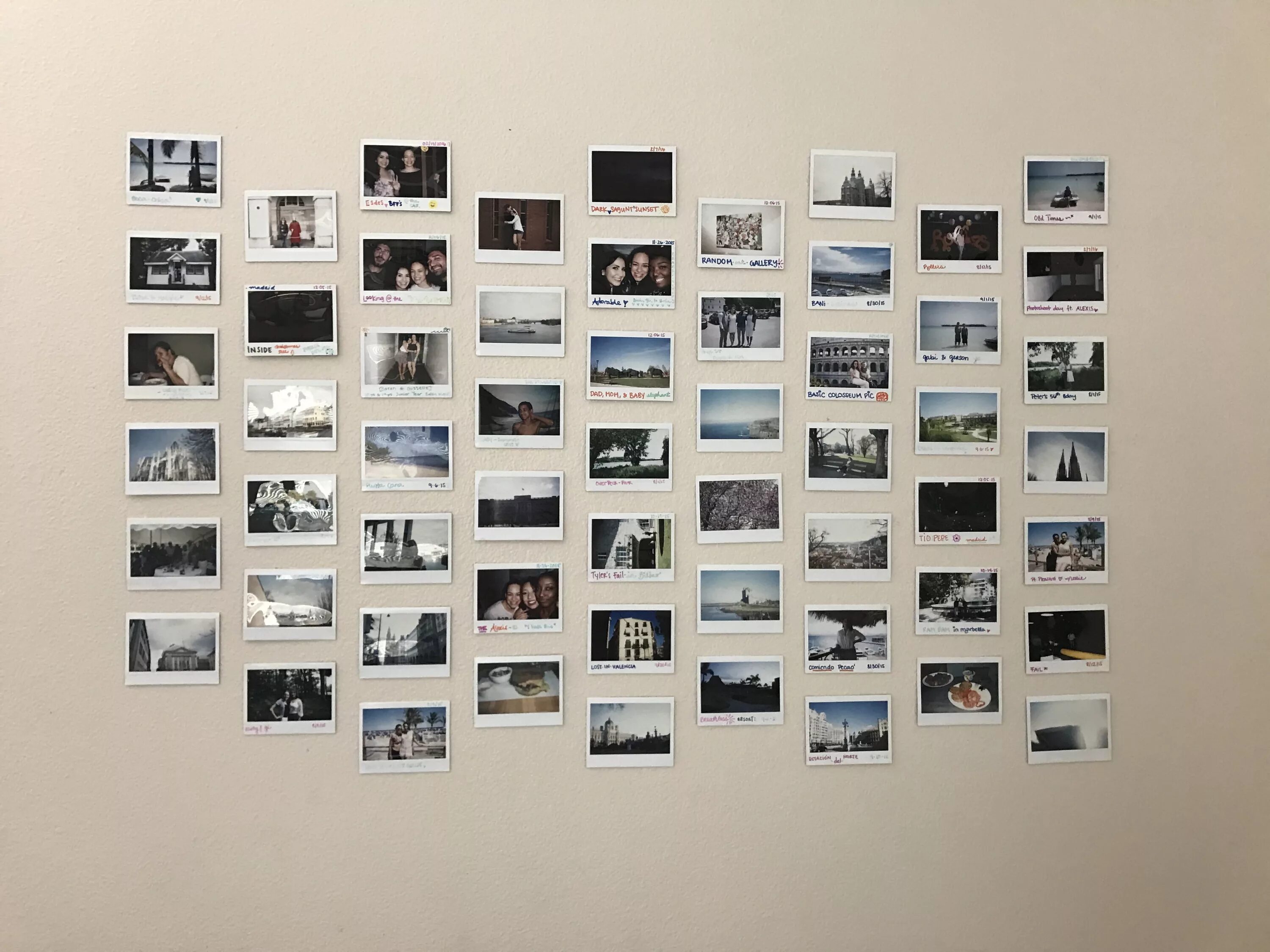 Много фото на стену Polaroid wall Diy wall decor for bedroom, Wall decor bedroom, Diy wall decor