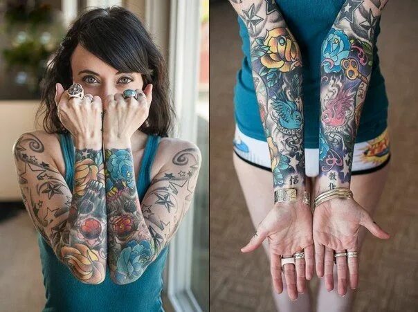 Много фото тату #Tattoo# girl# beautifull# Татуированные девушки, Тату на руку для девушки, Деву
