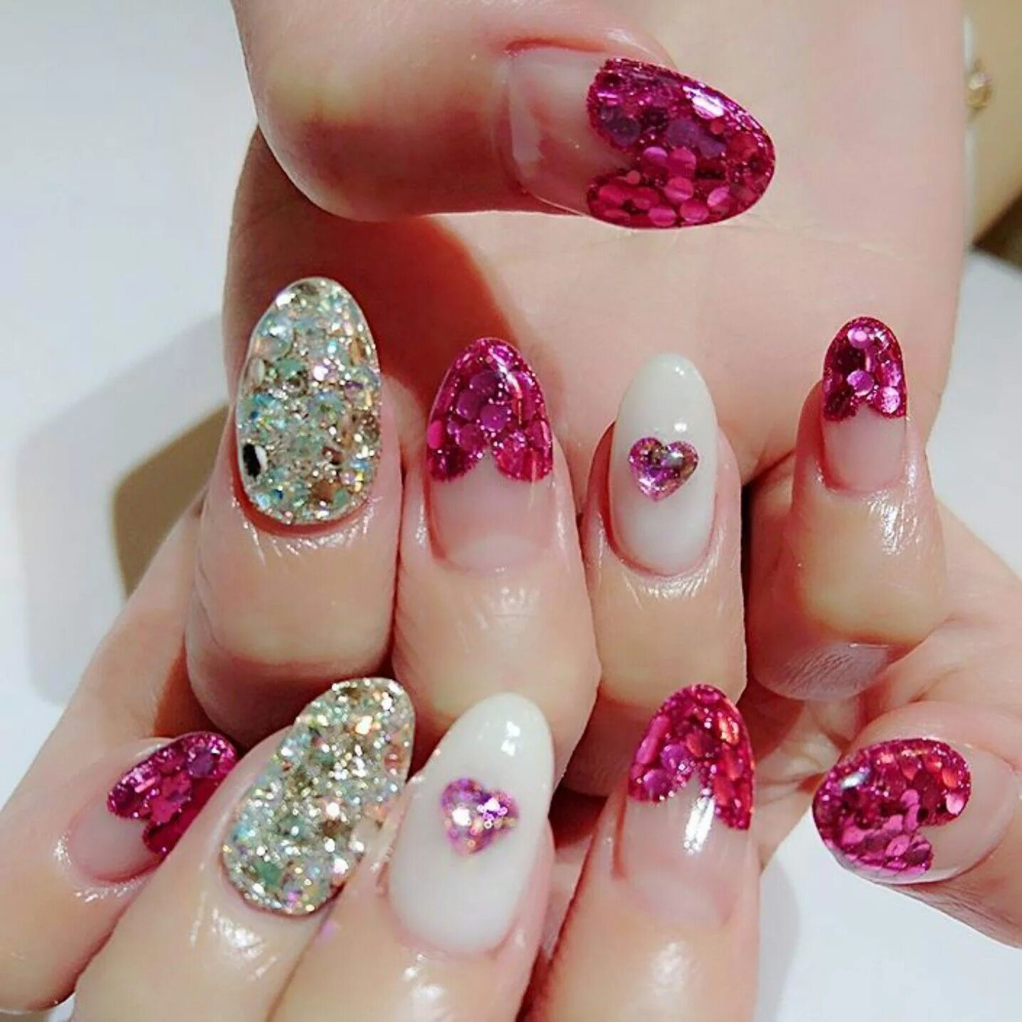 Много красивого маникюра Pin by Ingrid Gonzalez on moda y belleza Nail art, Swag nails, Valentines nails