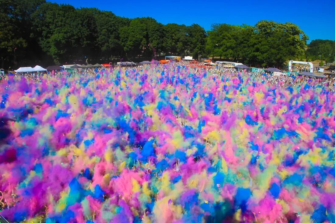 Много красок фото Imtech Arena 20.07.13 - Holi Festival of Colours Hamburg - Part 2 - Bild 2598049