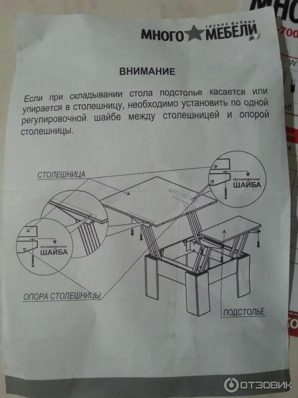 Много мебели инструкция по сборке стола Отзыв о Стол трансформер "Много мебели" Практичный, но не совсем удобный!