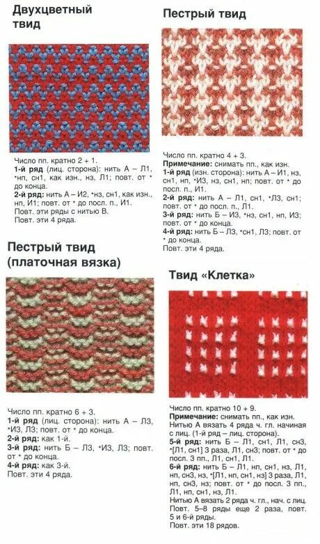 Многоцветные узоры спицами схемы двухцветные узоры спицами Узоры, Вязание, Узоры для вязания