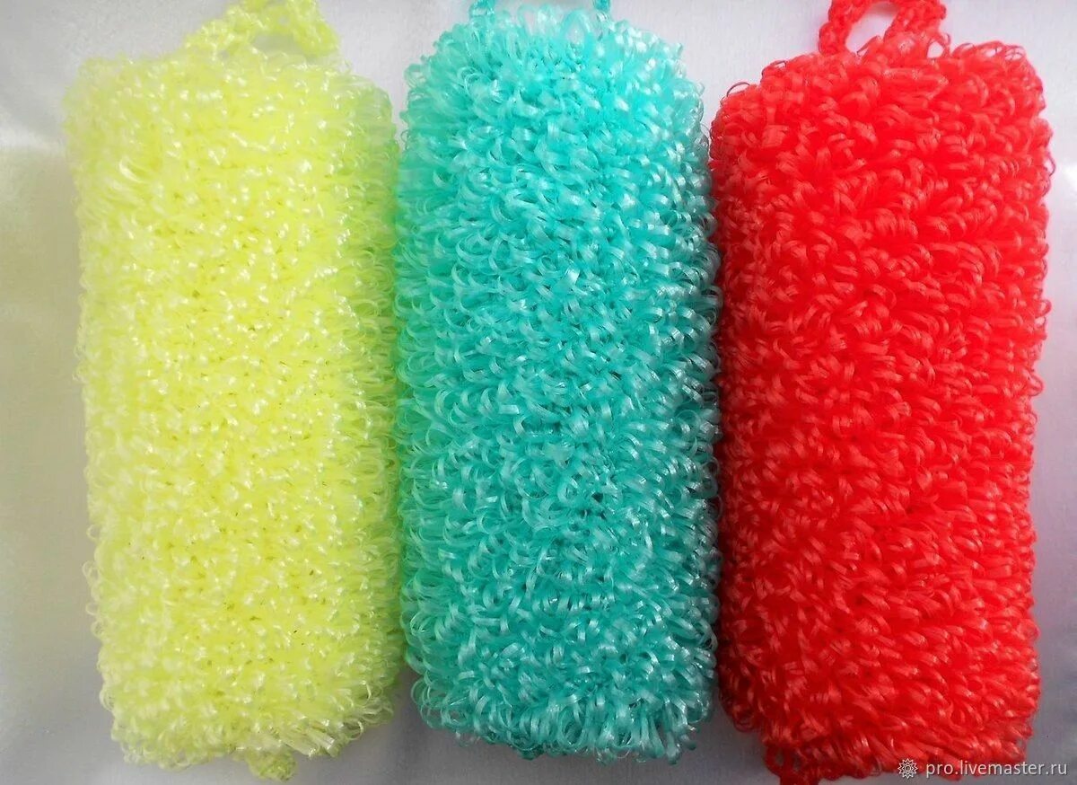 Мочалки ручной работы фото Мочалка односторонняя Profi CLEAN в интернет-магазине на Ярмарке Мастеров Мочалк