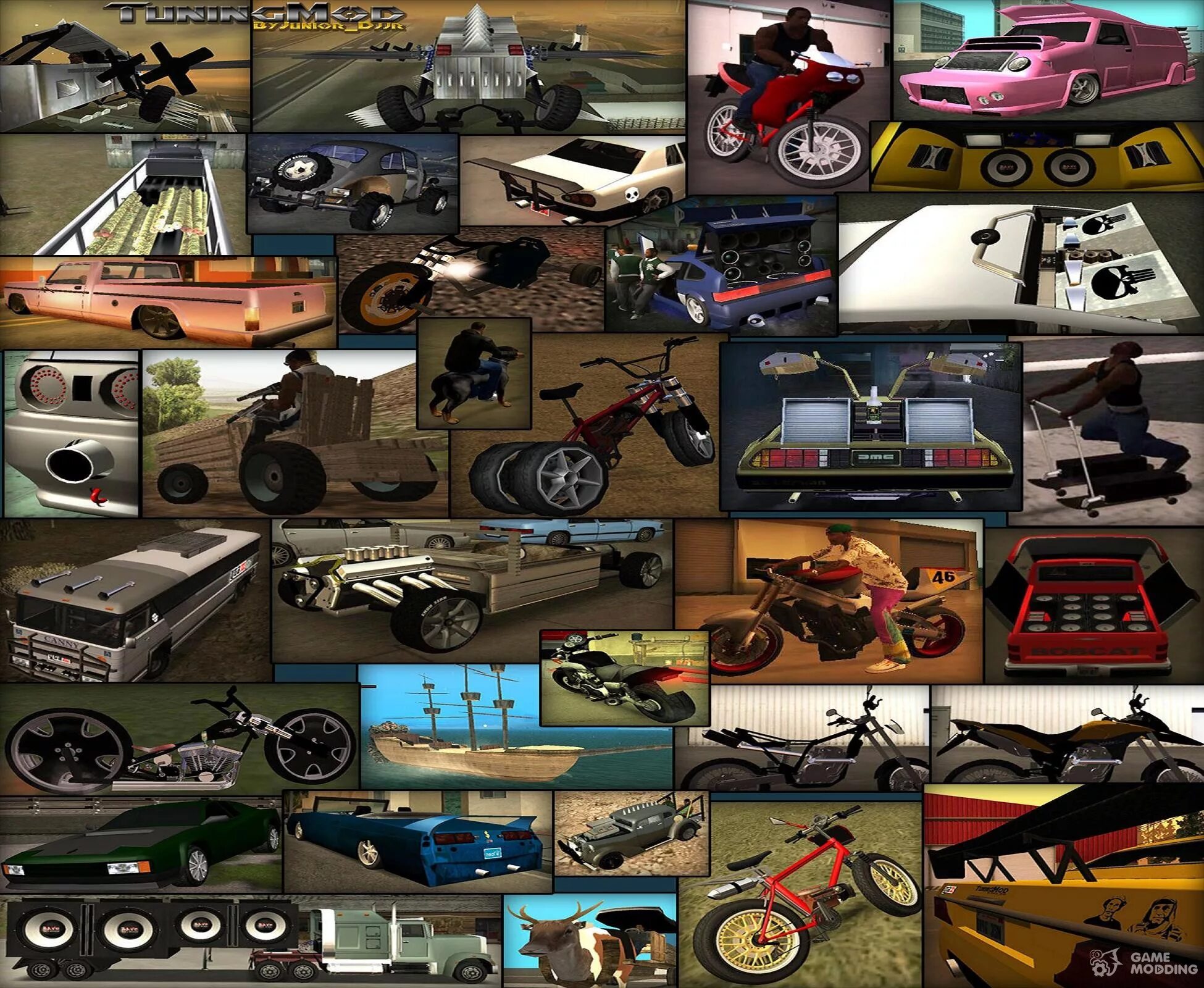 Мод гта са тюнинг машин Tuning Mod v1.5 (b) for GTA San Andreas