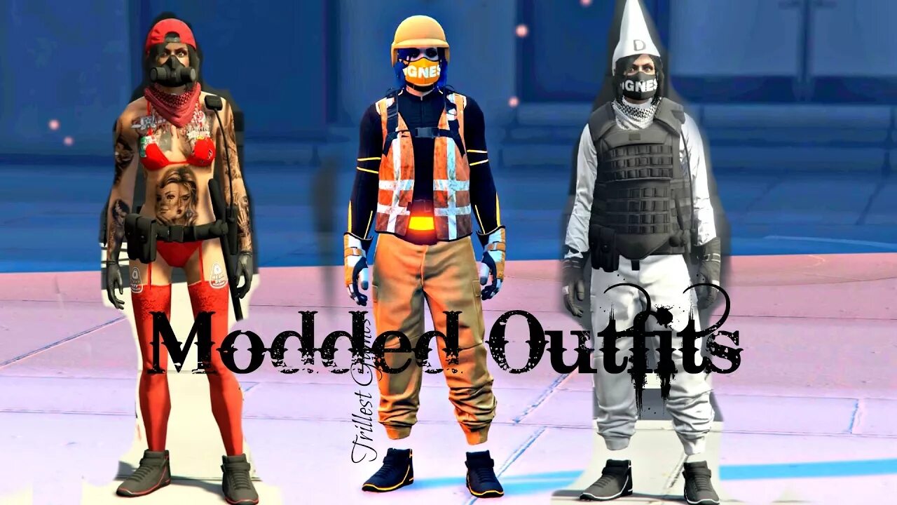Мод костюмы гта онлайн женские Female Modded Outfits Showcase #5 GTA 5 Online - YouTube