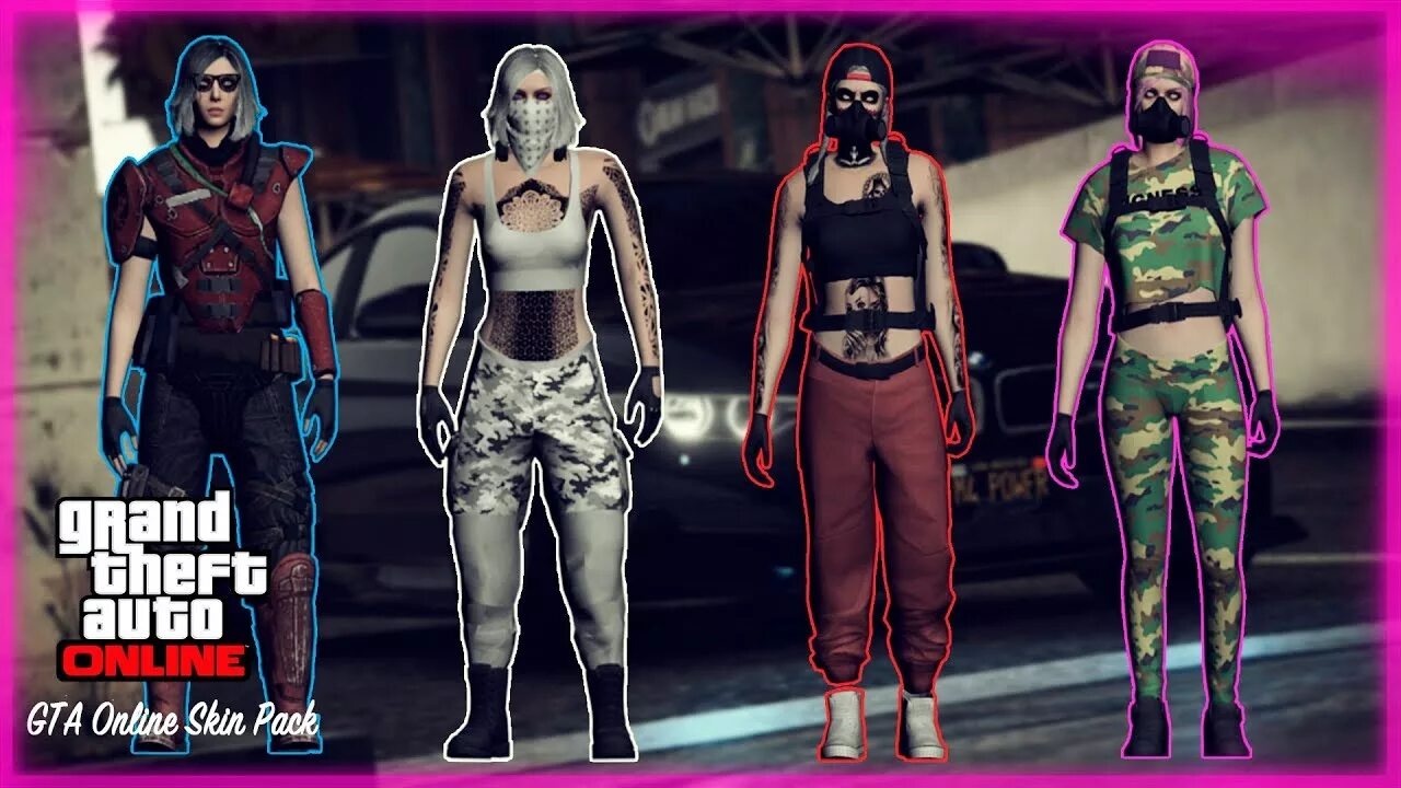 Мод костюмы гта онлайн женские PACK DE SKINS FEMALE PARA GTA SA - YouTube