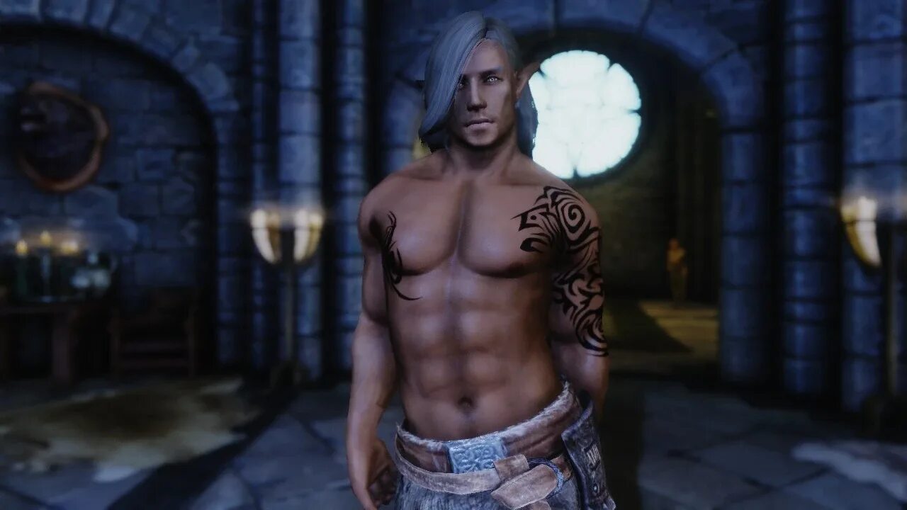 Мод на реплейсер мужских тел Male Body Tattoos at Skyrim Nexus - Mods and Community