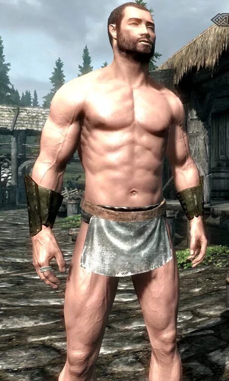 Мод на реплейсер мужских тел Скачать TES 5: Skyrim "Мужчины без волос на теле"