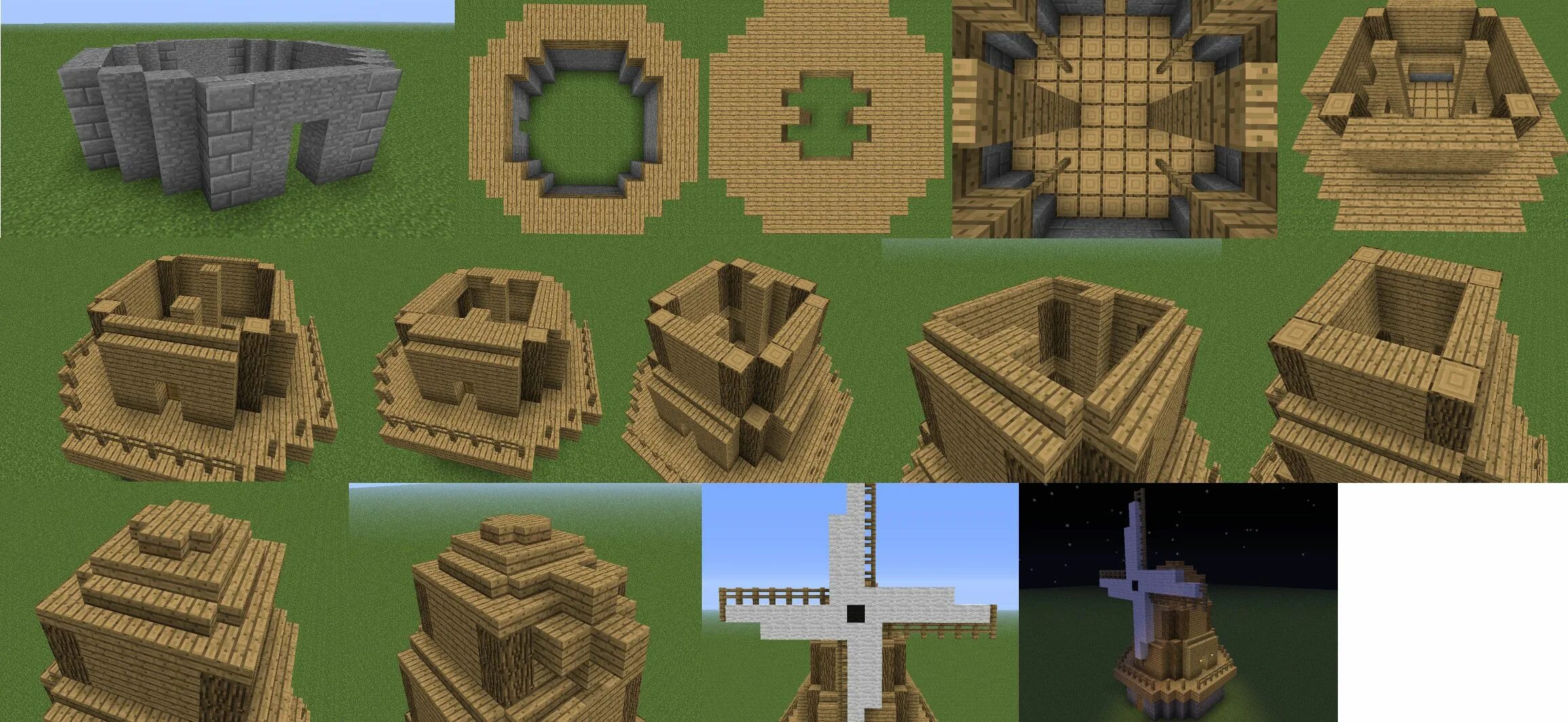 Мод на схемы домов How to Build a Windmill in Minecraft - Game Guide Minecraft crafts, Minecraft, M